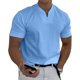 thumbnail image 1 of Conationfirm Camisa para hombre, camisetas ajustadas con cuello en V, camisetas deportivas para entrenamiento de gimnasio, 1 of 7