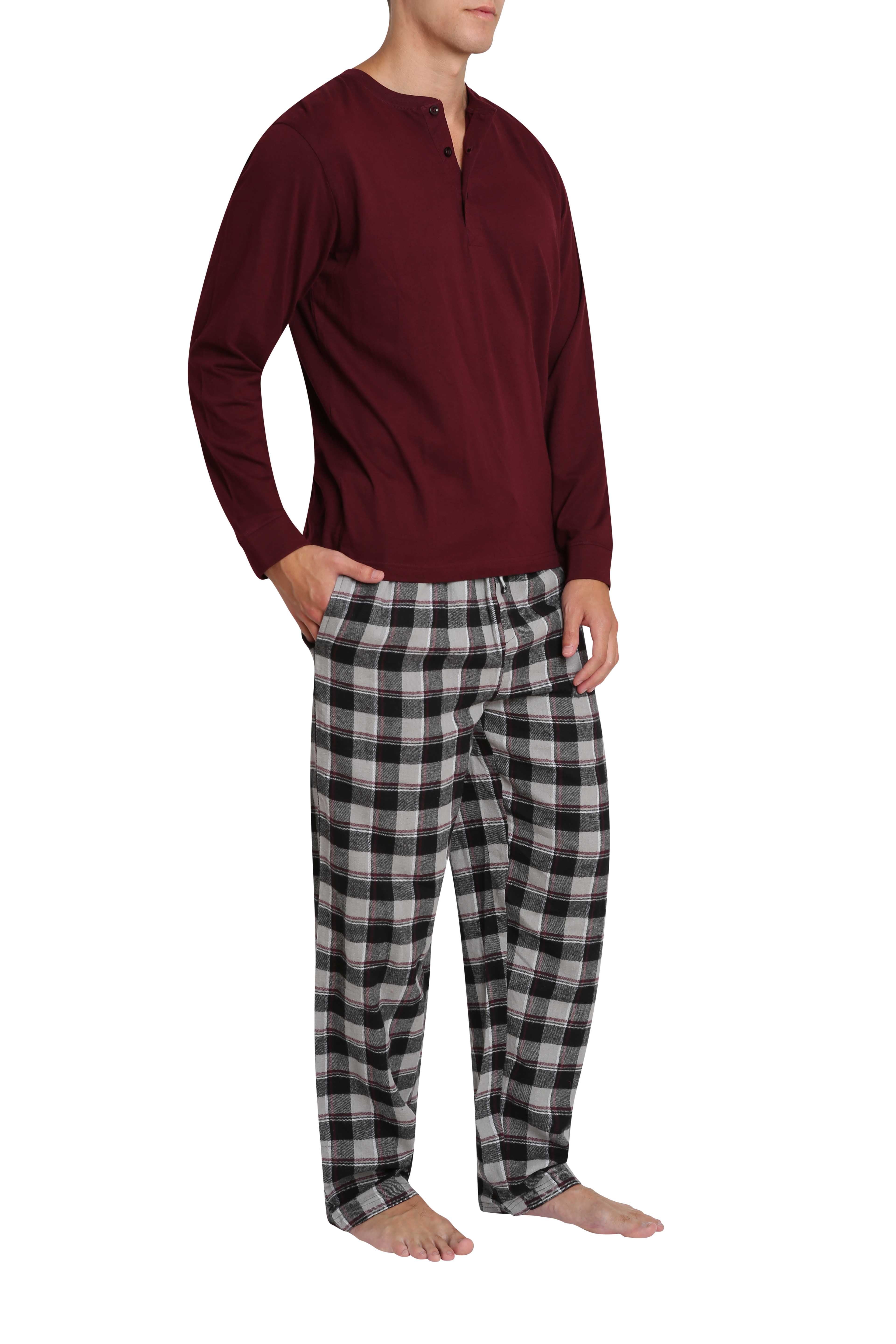 SLEEPHERO Men's Pajama Set Flannel Pajamas For Men 2 Piece PJ Set