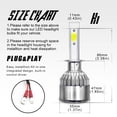 thumbnail image 6 of 6x LED Headlight Fog Light Bulbs Combo Kit 6000K White For Subaru Forester 2006-2008, 6 of 12