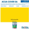 thumbnail image 2 of PINTURA VINILICA ACUA COVER COLOR AMARILLO INTENSO MATE ACUARIO CUBETA, 2 of 5