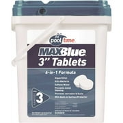 Pool Time MaxBlue 3 Inch Pool Chlorinating Tablets, 6-in-1 Formula 35 Lbs
