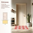 thumbnail image 3 of ODIKA 6' Machine Washable Non-Slip Area Rug, Art Fanfare Retro Revival Design High Traffic Rug, Red, 289128, 3 of 7