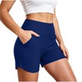 thumbnail image 2 of Tumotour Yoga Shorts for Women's High Elastic Waisted Board Shorts With Pocket and Athletic Workout Shorts Running Shorts, 2 of 6