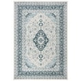 thumbnail image 4 of SAFAVIEH Isabella Jack Floral Bordered Area Rug, Cream/Dark Blue, 5'3" x 7'6", 4 of 9