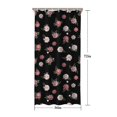 thumbnail image 5 of Pioneer Flower Floral Print Pattern Shower Curtain 36"x72", Bathroom Decorative Shower Curtain Set with 12 Hooks, Waterproof Washable, 5 of 6
