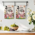 thumbnail image 3 of Spring Easter Gnomes Kitchen Towels Set of 2, Red Truck Colorful Eggs Botanical Absorbent Dish Towels for Kitchen, Microfiber Hand Towel, Quick Drying Tea Towel for Cleaning Decorative Dishcloths, 3 of 7