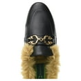 thumbnail image 4 of C. Wonder Women's Casual & Dress Shoes Faux Fur Lined Horsebit Mule, Black, Size 8, 4 of 4