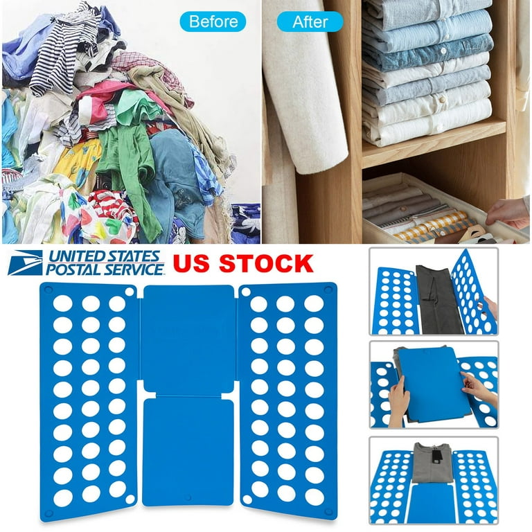 Shirt Folding Board Durable Plastic T-Shirts Clothes Folder 23x27.5inch  Plastic Laundry Clothes Flip Fold Laundry Room Organizer