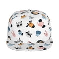 thumbnail image 2 of Fotbe Cartoon Animals Flat Bill Visor Cap Classic Snapback Hat Polyester Foam Trucker Hat Trucker Cap Adjustable Baseball Cap, 2 of 9