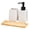 White, variant on Set of 3 Ceramic Liquid Soap Dispenser with Storage Tray Toothbrush Holder for Household Bathroom Organizing Essential
