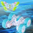 thumbnail image 1 of Fiudx Liquidación De Ahorros De Verano 2.4G Stunt Control Remoto Mini Flower Car Deformación Tracción En Las Cuatro Ruedas Alta Velocidad Doble Cara Stunt Car Dance Electric Boy Girl toy Gift, 1 of 6