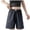 Dark Gray, variant on SOOMLON Womens Pajama Shorts Lightweight Drawstring Bermuda Shorts Fresh Plaid Sleepwear Travel Casual Clothes