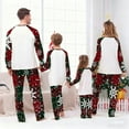 thumbnail image 5 of Zwiiyzr Family Christmas Pajamas Matching Sets for Kids Boys Girls Christmas Lattice Print Long Sleeved Jumpsuit Family Parent-Child Wear Kid Red-Kids, 5 of 5