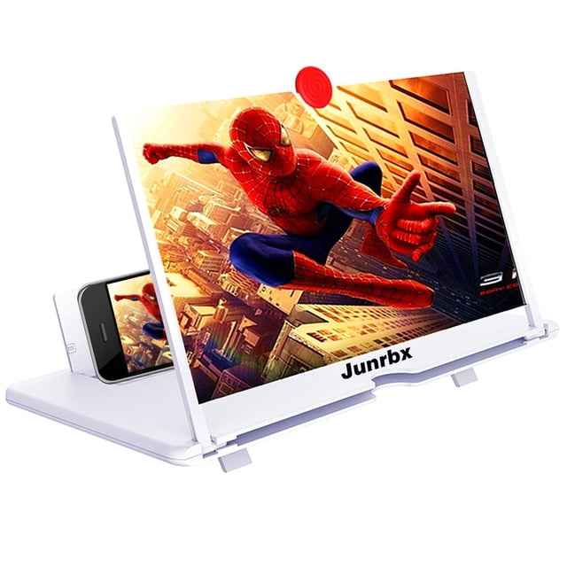 Amplificador de visualización de 12 pulgadas, soporte para teléfono celular de nueva generación 3D HD amplificador de vídeo móvil, amplificador de proyección compatible con X / 8/8 Plus / 7/7 Plus / 6