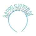 thumbnail image 4 of HILABEE Happy Birthday Headband Birthday Hair Crown Hoop Birthday Tiara Happy Birthday Hairband for Party Holiday Gift Supplies Teens Blue, 4 of 8