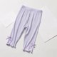 thumbnail image 2 of Odeerbi 2-12 Años Niñas Modal Leggings Stretchy Tights Pantalones Color Sólido Suave Elástico Bow Tie Pantyhose, 2 of 5