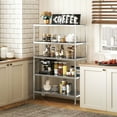 thumbnail image 2 of HOMCOM 5-Tier Stainless Steel Bakers Rack, Microwave Stand for Small Spaces, 2 of 10