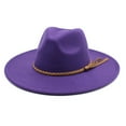 thumbnail image 2 of Fgnfyis Stylish Outdoor Leisure Sun Hat with Wide Brim Design for All Seasons Purple One Size, 2 of 3