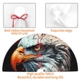 thumbnail image 3 of KLL 36" Christmas Tree Skirt USA Bald Eagle Xmas Tree Skirts Mat for New Year Xmas Holiday Party Indoor Outdoor Home Decoration, 3 of 5