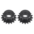 thumbnail image 1 of Unique Bargains #25 Chain Roller Sprocket, 14mm Bore 1/4' Pitch 17 Tooth Single Strand Chain Sprocket with Set Screws 2Pack, 1 of 6