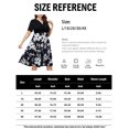 thumbnail image 3 of a.Jesdani Womens Plus Size Dresses Ribbed V Neck Short Sleeve Patchwork Casual A-Line Midi Dress with Pockets L-4X, 3 of 6