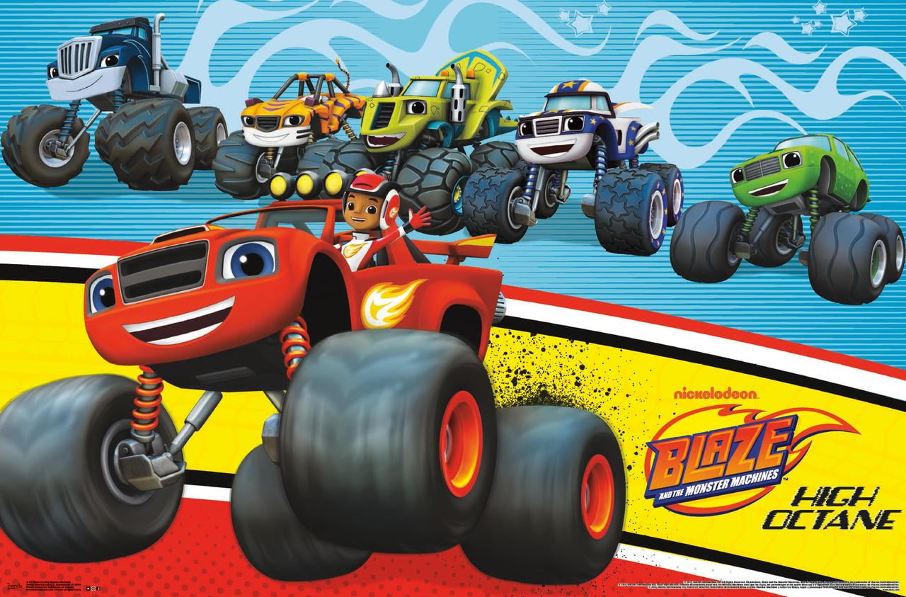 Nickelodeon Blaze and the Monster Machines Wall Poster, 22.375
