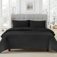 thumbnail image 3 of softan Flannel Queen Sheets Set 4-Piece Micro Polar Fleece Bed Sets with 15" Deep Pocket Fitted Soft Warm Sheet, Flat Sheet and Pillowcase, Black, 3 of 7