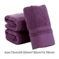 thumbnail image 2 of Yeetfub Clearance Hand Towels Cotton Hand Towels Bathroom Hand Towels Set Ultra Soft And Highly Absorbent Towel For Bath Hand Face Gym And Spa Purple Bath Sheets 40X80 Clearance Set Of 2, 2 of 3