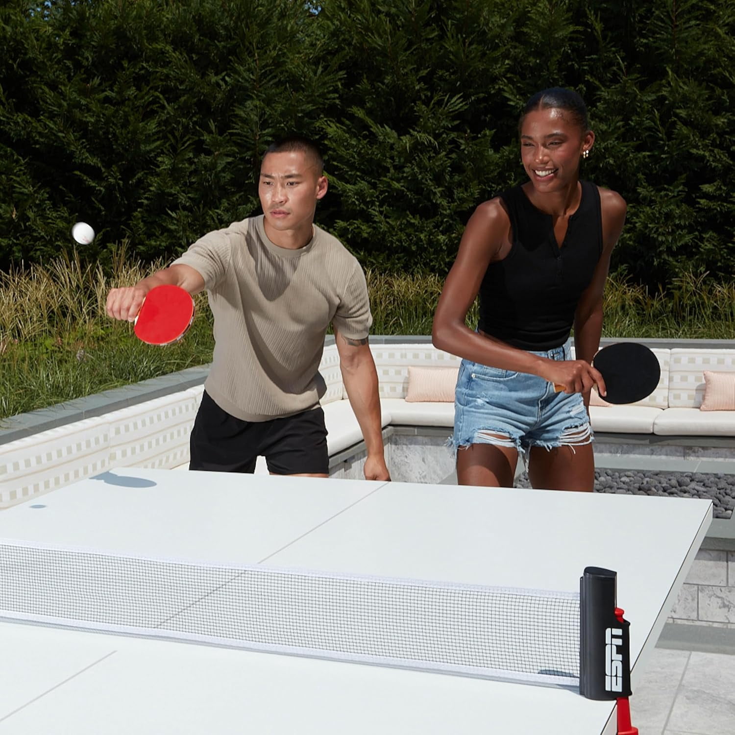 ESPN Ping Pong Paddle Set, Set of 2 Table Tennis Paddles with 3 Ping Pong Balls & Travel Bag