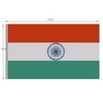 thumbnail image 3 of KLKCMS Drapeau Indien Drapeau Extérieur Inde Polyester 90 X 150cm Décor, 3 of 5