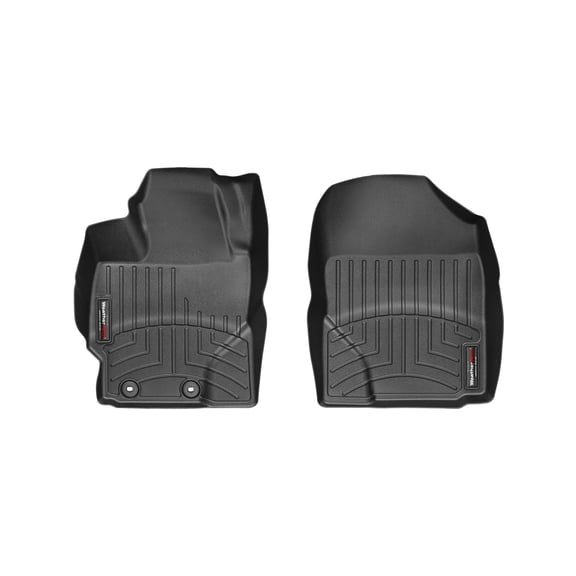 WeatherTech Custom Fit FloorLiners compatible with xD, Prius C, Yaris - 1st Row (Driver & Passenger), Black