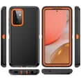 thumbnail image 3 of Xihaiying Samsung Galaxy A72 5G Case Heavy Duty Hard Shockproof Armor Protector Case Cover for Galaxy A72 5G Phone Case (Black+Orange), 3 of 6