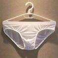 thumbnail image 1 of Calzoncillos Zhongshan para hombre, de seda de hielo, de verano, sin dejar huellas, con forma de U, transpirables, de color sólido, para jóvenes, de cintura media, cómodos, 1 of 2