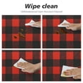 thumbnail image 4 of Nawypu  Round Fitted Tablecloth with Elastic Edged, Bear Footprints Table Cloth for Dining Table Waterproof Oil Proof Table Cover for Indoor Outdoor Red Buffalo Plaid, 4 of 7