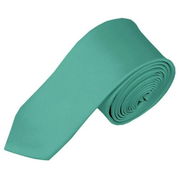 Solid Mint Green Skinny Men's Necktie