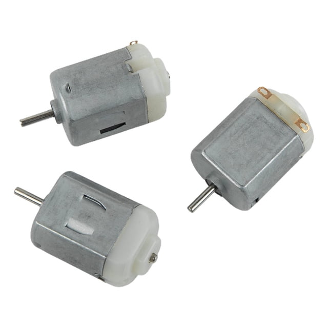 Bgsha 3pcs Small 130 Motor DC 3-5V Electric Machinery Tools High Speed Toy Car Fan DIY