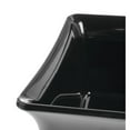 thumbnail image 3 of HUBERT® Food Pan1/6 Size Black Curveware Pan - 5 1/2" L x 5 1/2" W x 6" D, 3 of 7