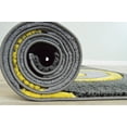 thumbnail image 3 of Premium Hand Carved Abstract Modern Rug Contemporary Colorful Thick Carpet Design 327 (2'2"x7'3" Runner,Yellow), 3 of 7