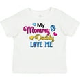 thumbnail image 3 of Inktastic My Mommy and Daddy Love Me with Hearts Boys or Girls Toddler T-Shirt, 3 of 5