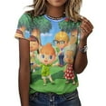 thumbnail image 3 of Animal Crossing Womens T-shirts Crewneck Shirts Blouse Short Sleeve Tee Shirts Girls Tops 2XL, 3 of 8