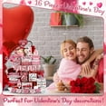 thumbnail image 4 of 24 Pcs Valentine’s Day Tiered Tray Decorations Farmhouse Gnome Heart Wooden Table Sign Rustic Tiered Tray Decorations for Valentine’s Day Decorations, 4 of 7