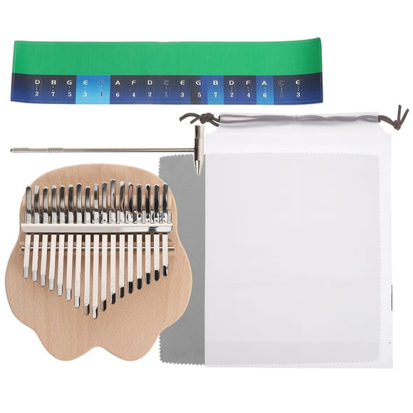 1 Set Small Kalimba 17 Keys Thumb Piano Beginner Musical Instrument Kalimba Portable Kalimba