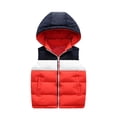 thumbnail image 1 of MEZZALL Veste Sans Manches Rembourrée pour Garçons, Fermeture Éclair, Coupe Décontractée, Hiver, Usage Quotidien, Rouge, 4-5 Ans, 1 of 8