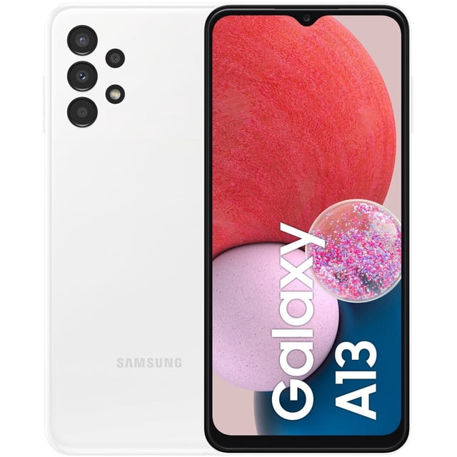 Refurbished Samsung Galaxy A13 4G - 64GB – White – 50MP Triple Rear & 8MP Front Camera - Fully Unlocked Smartphone - Excellent Condition