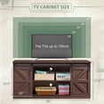 thumbnail image 7 of Devoko Sliding Barn Door TV Stand, Storage Space with Adjustable Divider for TVs up to 70 ", Espresso, 7 of 7