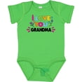 thumbnail image 3 of Inktastic I Love You Grandma with Flowers Girls Baby Bodysuit, 3 of 5