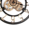 thumbnail image 4 of Diseño de engranajes 3D Número romano Número árabe Reloj de pared Sala de estar Decoración del hotel Reloj de madera sin tictac kenally JJ20151-02, 4 of 5