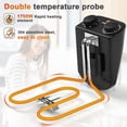 thumbnail image 4 of Deep Fryer with 3 Baskets, 5.3QT/5L/21-Cup Oil Capacity, Stainless Steel  Fryer with Adjustable Temperature, Timer, Lid w/View Window, 1700W Electric Fryer for Kitchen Restaurant (5.3QT), 4 of 6