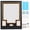 Black & Gold, variant on Sports Jersey Shadow Box Frame, Wall-Mount Display Case with Dual-Color Mat, Photo Slots & Mounting Hardware (Red Top & White Base)