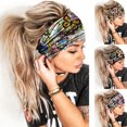 thumbnail image 4 of Femmes Boho Bandeau Yoga Running Bandeau Papillon Imprimé Bandeau, 4 of 4
